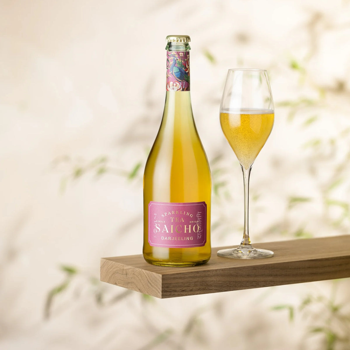 Saicho DARJEELING Sparkling Cold Brew Tea 750ML (Non-alcoholic)