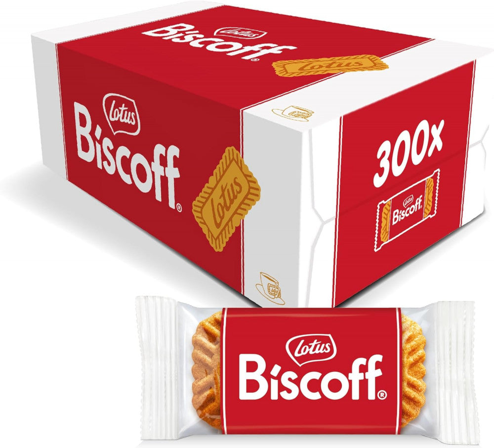 Lotus Biscoff Caramelised Biscuit 1 box (Pack of 300) Individual pack