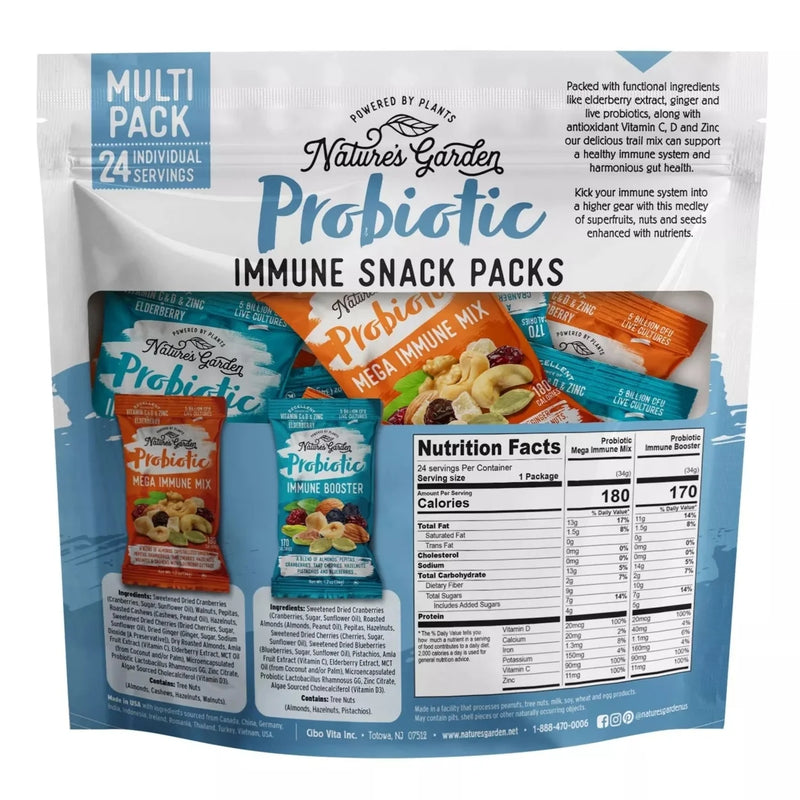 Nature's Garden Probiotic Immune Snack Packs 1.2oz sample pack