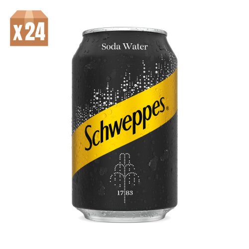 Schweppes Soda Water 330ml x 24