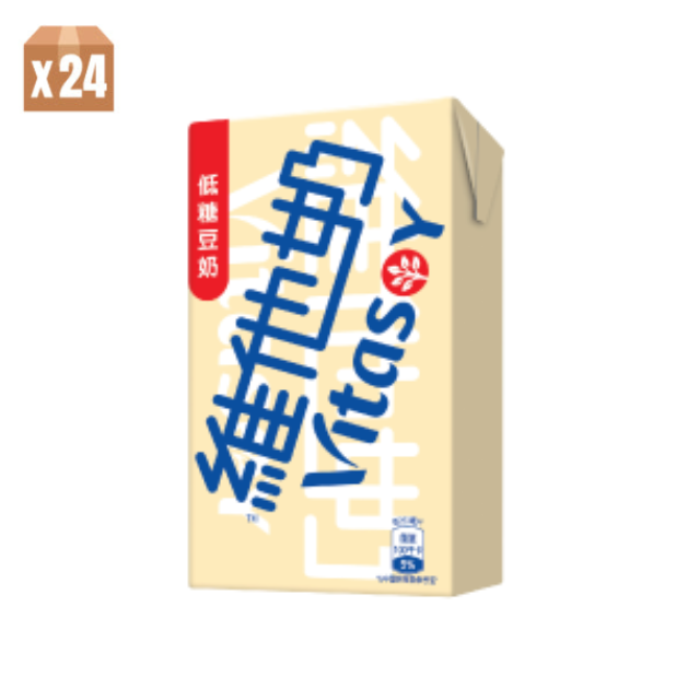 24 pack 250ml Vitasoy Low Sugar Soyabean Milk