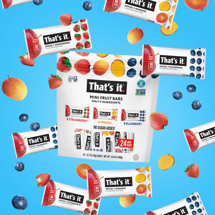 That's it Mini Fruit Bars Variety Pack - Blueberry, Mango & Strawberry (24 Bars)
